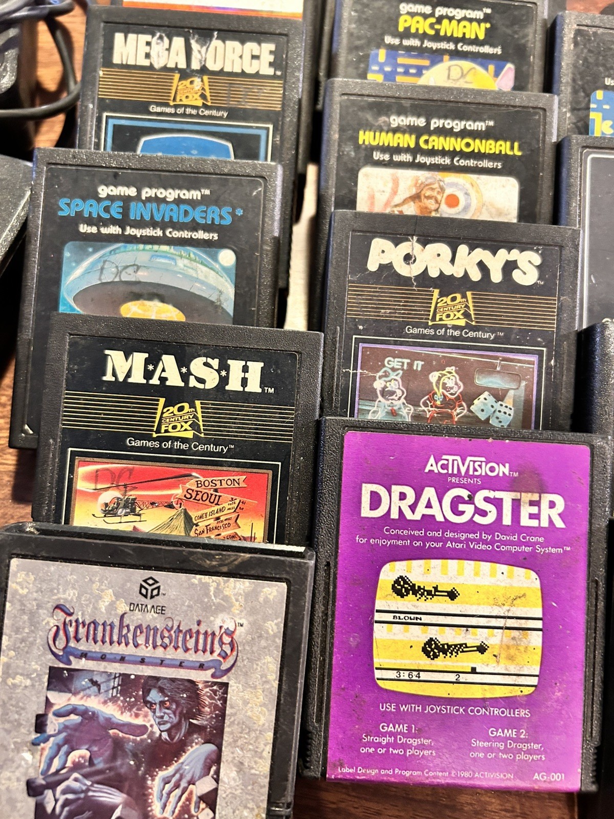 Lot Of 2 6 Atari Games. For 7800 ProSystem Console controllers all original