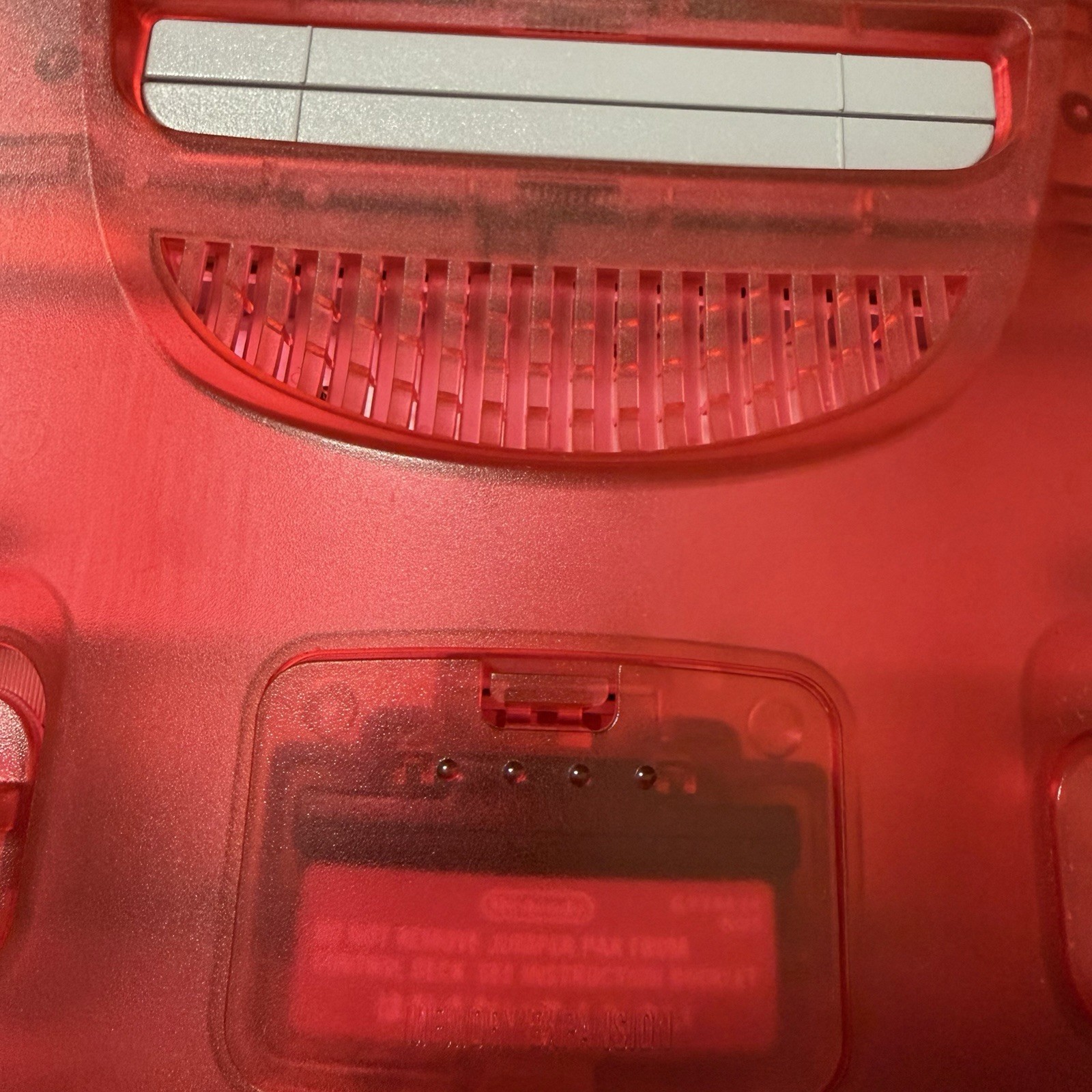 Nintendo64 N64 Console Clear Red White Two Tone Japan JPN Tested Working game