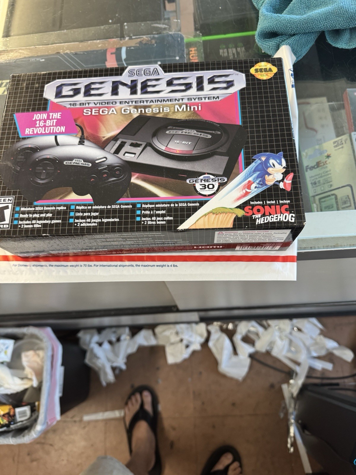SEGA Genesis Mini Console Black New Classic Retro Game System HDMI 42 Games