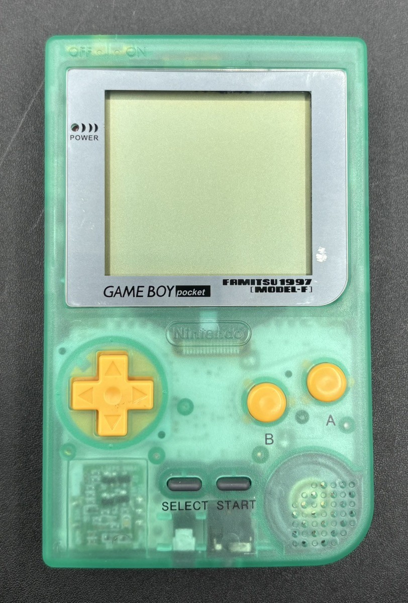 NINTENDO GAMEBOY POCKET FAMITSU 1997 MODEL-F CLEAR GREEN MGB-001 (MVP038770)