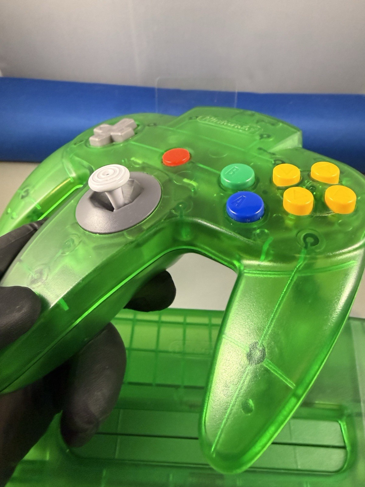 N64 Funtastic Jungle Translucent GREEN Nintendo 64 Gaming Console Excellent Cond