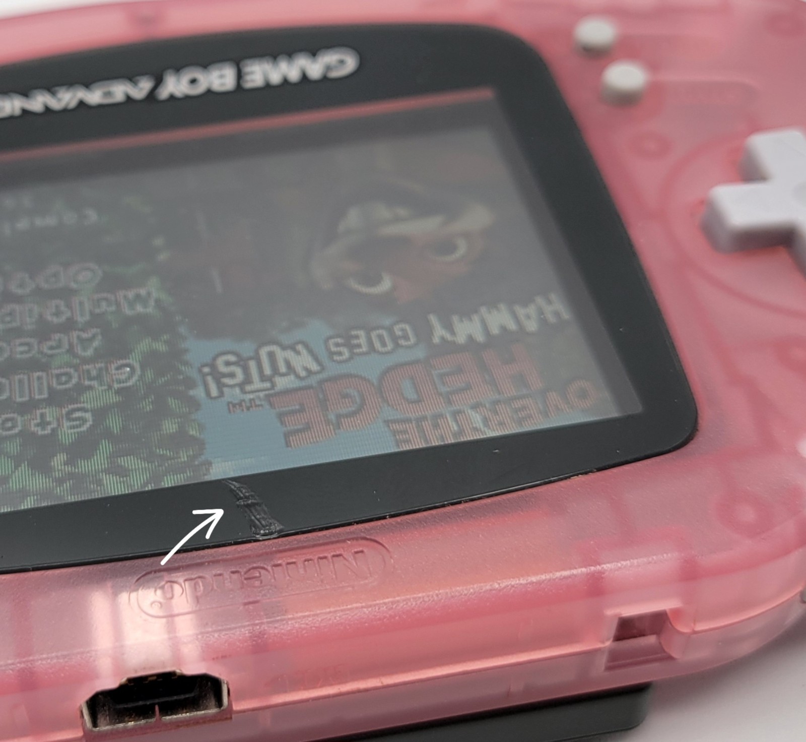 Nintendo Game Boy Advance Pink Console Bundle 5 Games & GBA Cartridge Cases