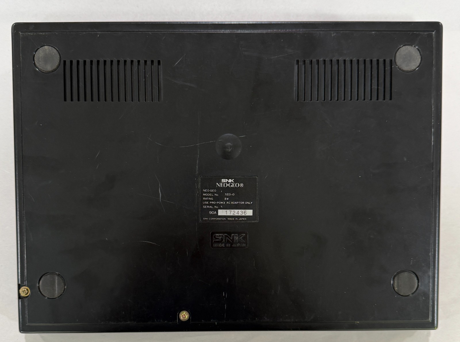 Japanese SNK Neo Geo AES Console + Box + 2 Controllers + OEM Power, AV Cables