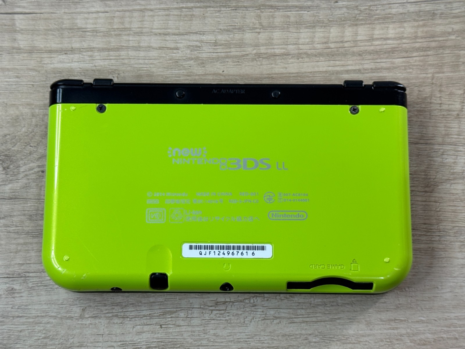 Nintendo New 3DS XL Lime Black Console Tested Japan ver D6034