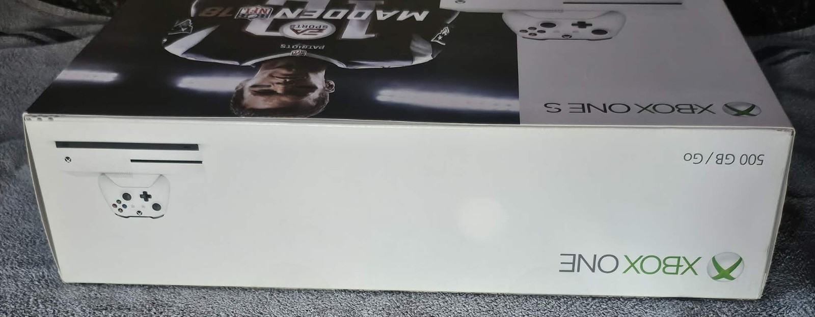 Microsoft Xbox One S Game Console SEALED / Rarer Tom Brady Madden 18 + NHL Game