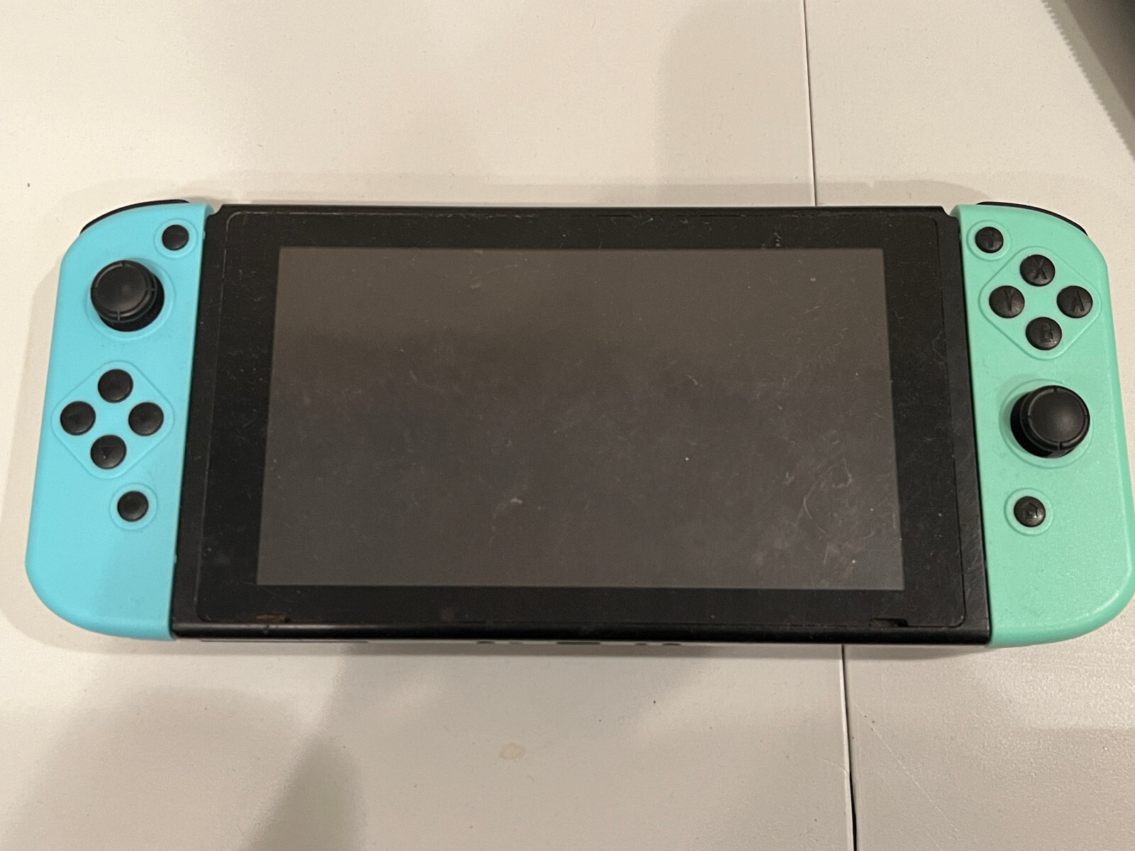 Nintendo Switch Console with Third-Party JoyCons and Case