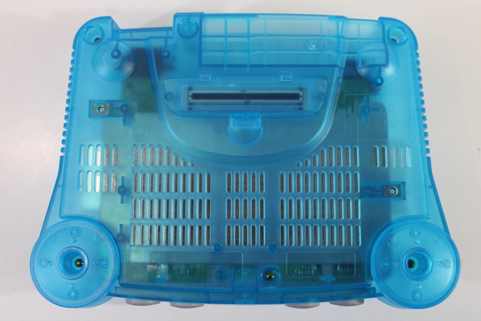Nintendo 64 Clear Transparent Ice Blue Console Controller AC S-Video to HDMI N64