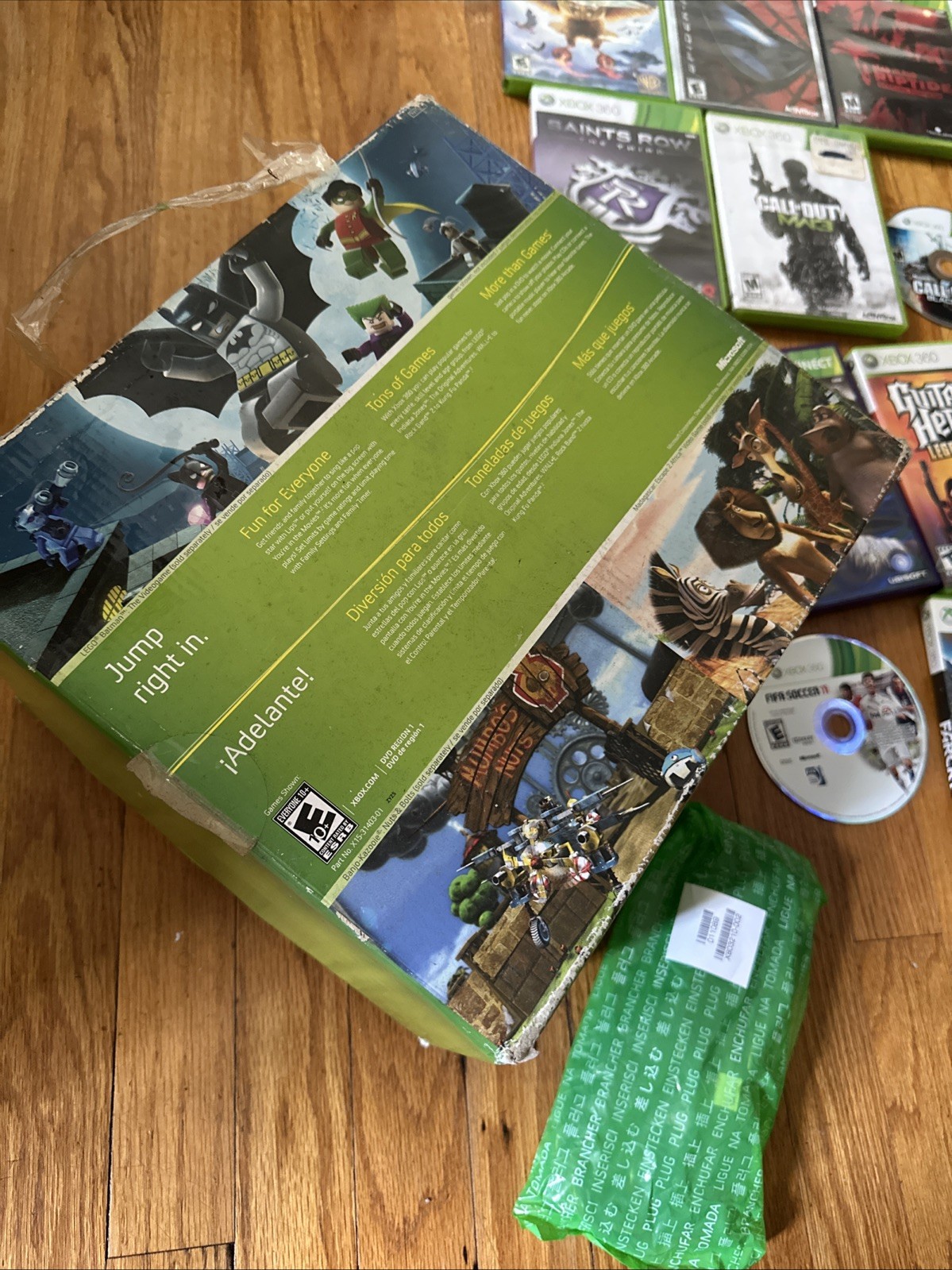 Xbox 360 Arcade 60GB Console Bundle Microsoft W 15 Games