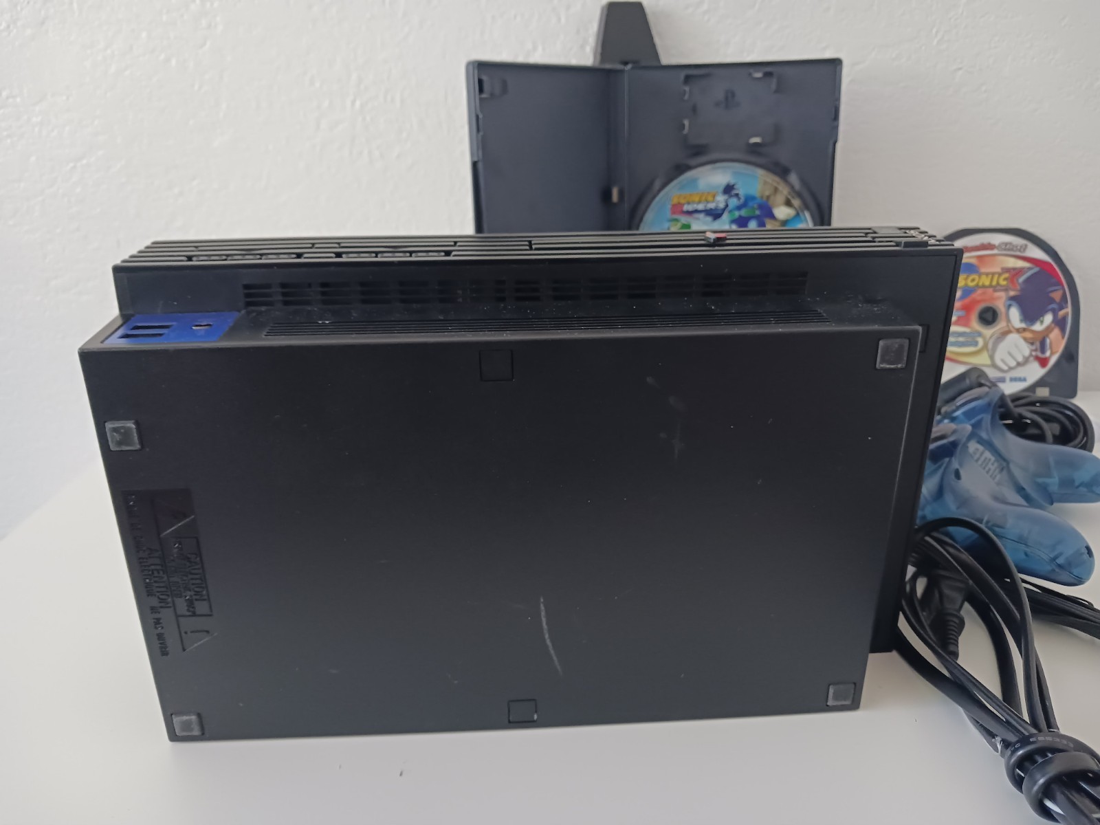 Sony PlayStation 2 Bundle SCPH-35001 + Blue Controller + 128MB Sonic Riders