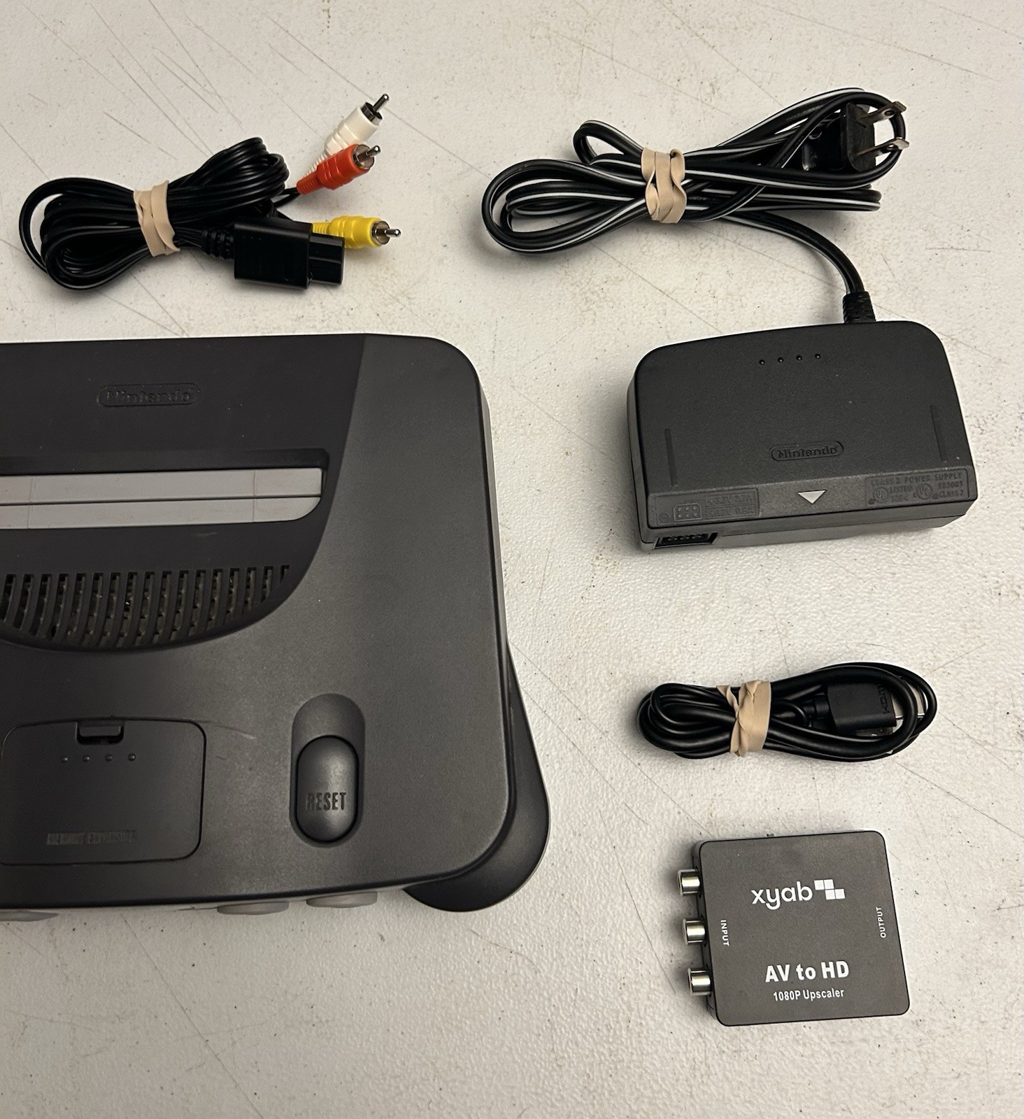 Nintendo 64 W/ 2 Remotes / Upscaler Image Enhancer