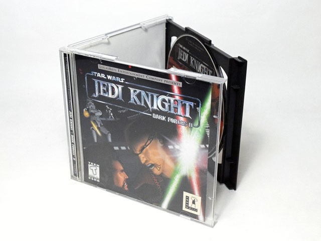 Star Wars Jedi Knight Dark Force II PC 2CD-ROM Windows 95 Rare, Box Damage