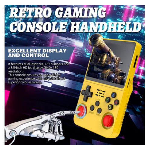 3.5 Inch Portable Handheld HD Screen Game Console with 15K/20K Preloaded Classic