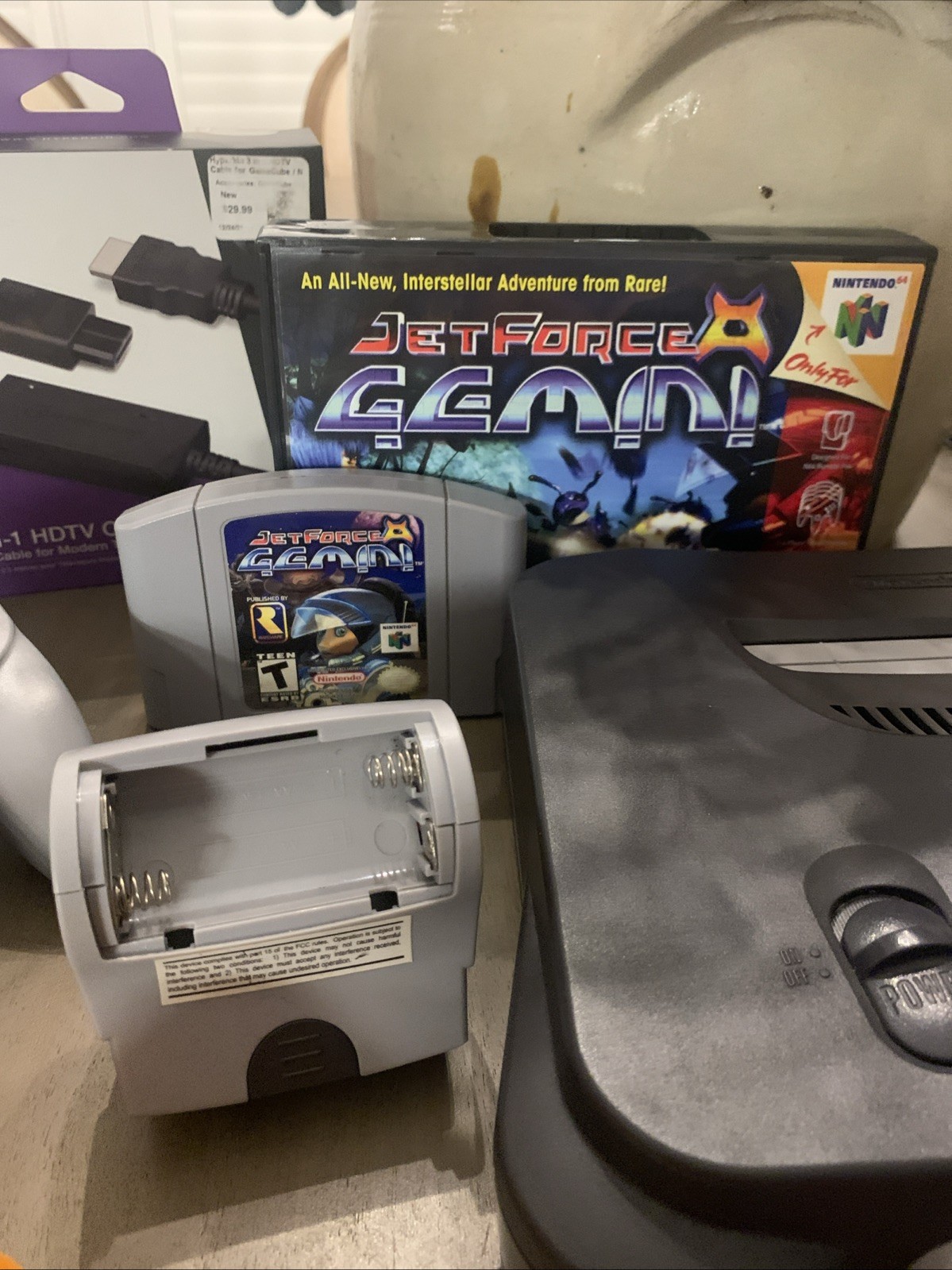 Nintendo 64 Console 8 Game Lot Original And Modern Controller / Cables