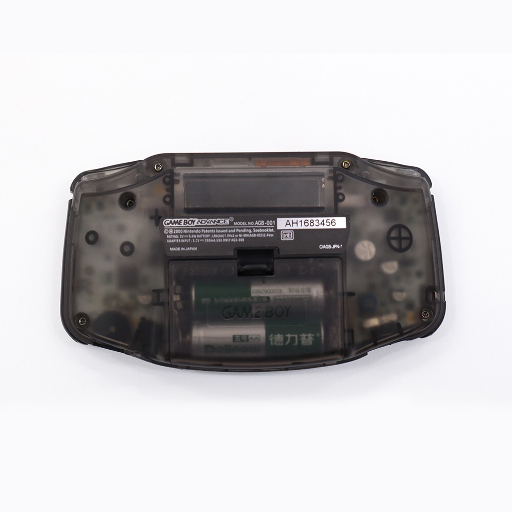 Clear Black Game Boy Advance Console with IPS V2 10 Backlight levels LCD Mod Kit