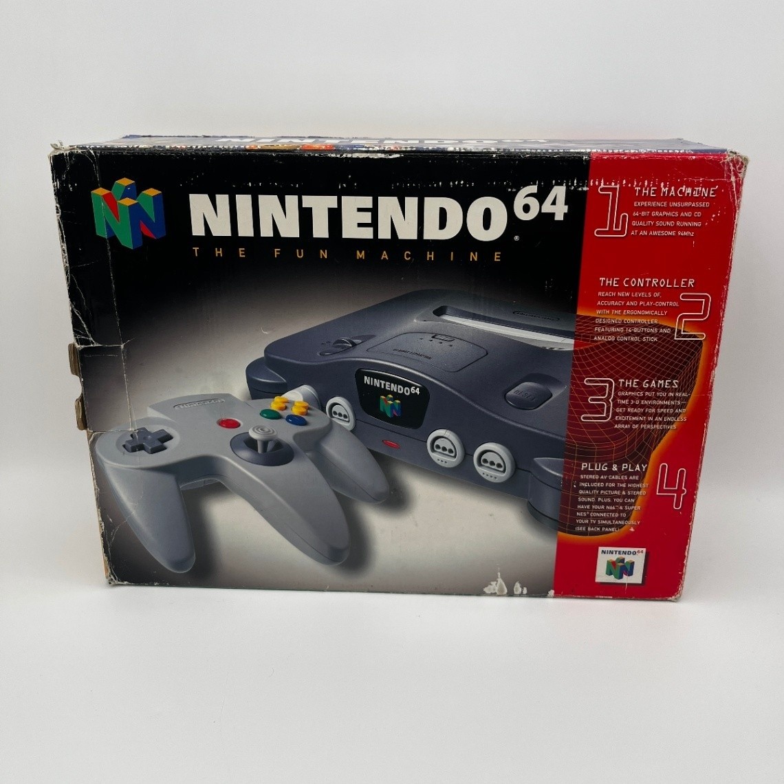 Nintendo 64 Console System In Original Box with Controller Power AV Cables