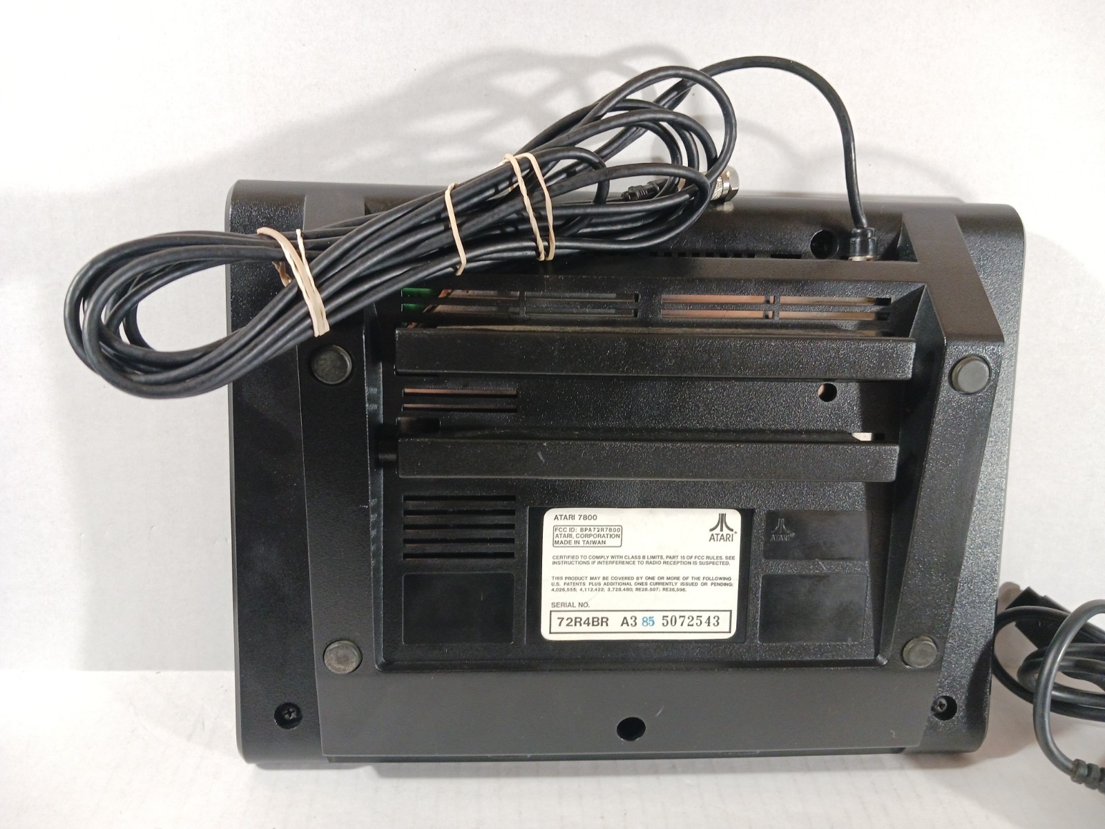 Atari 7800 Console Bundle New Power Cord Cable Adapter Tested 6 Games Lot