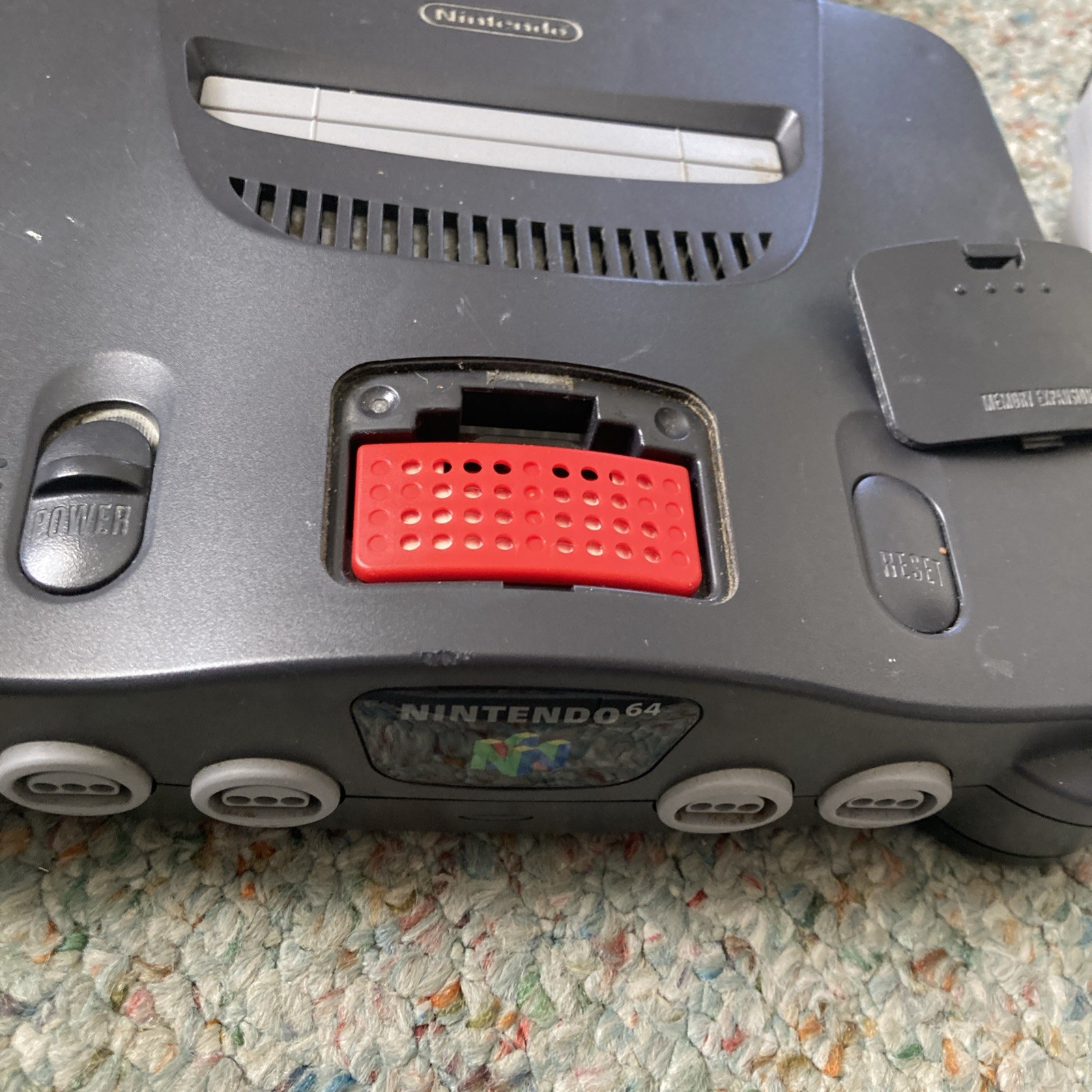 N64 Console + Expansion Pack + 5 Controllers Oem Nintendo + 4 Games UNTESTED