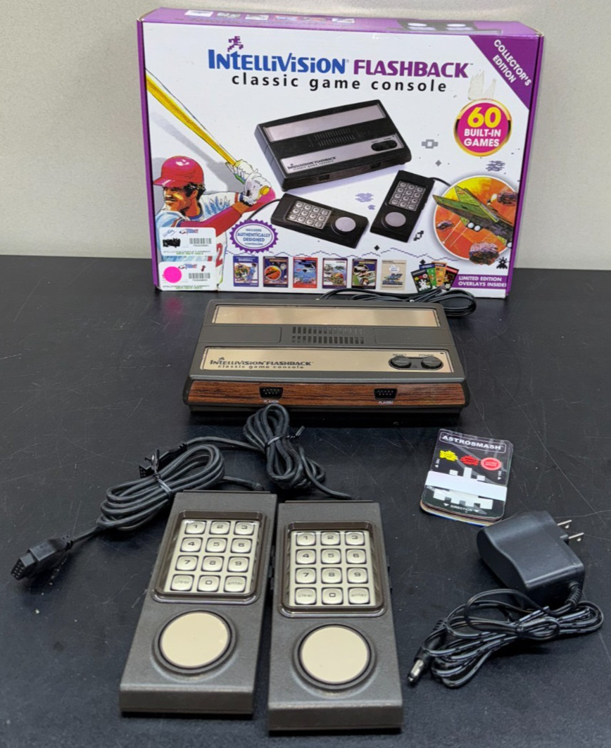 Intellivision Flashback Classic Game Console w 60 Built-In Games IN460