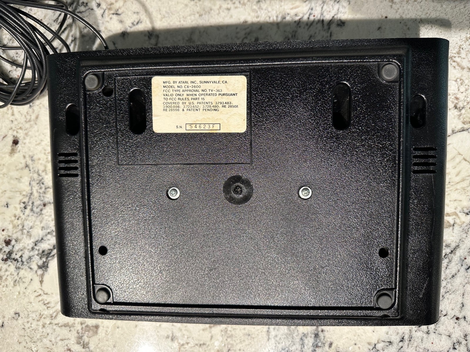 ATARI CX2600 ‘Heavy Sixer’ Six Switch Console Early F Series Sunnyvale CA. RARE