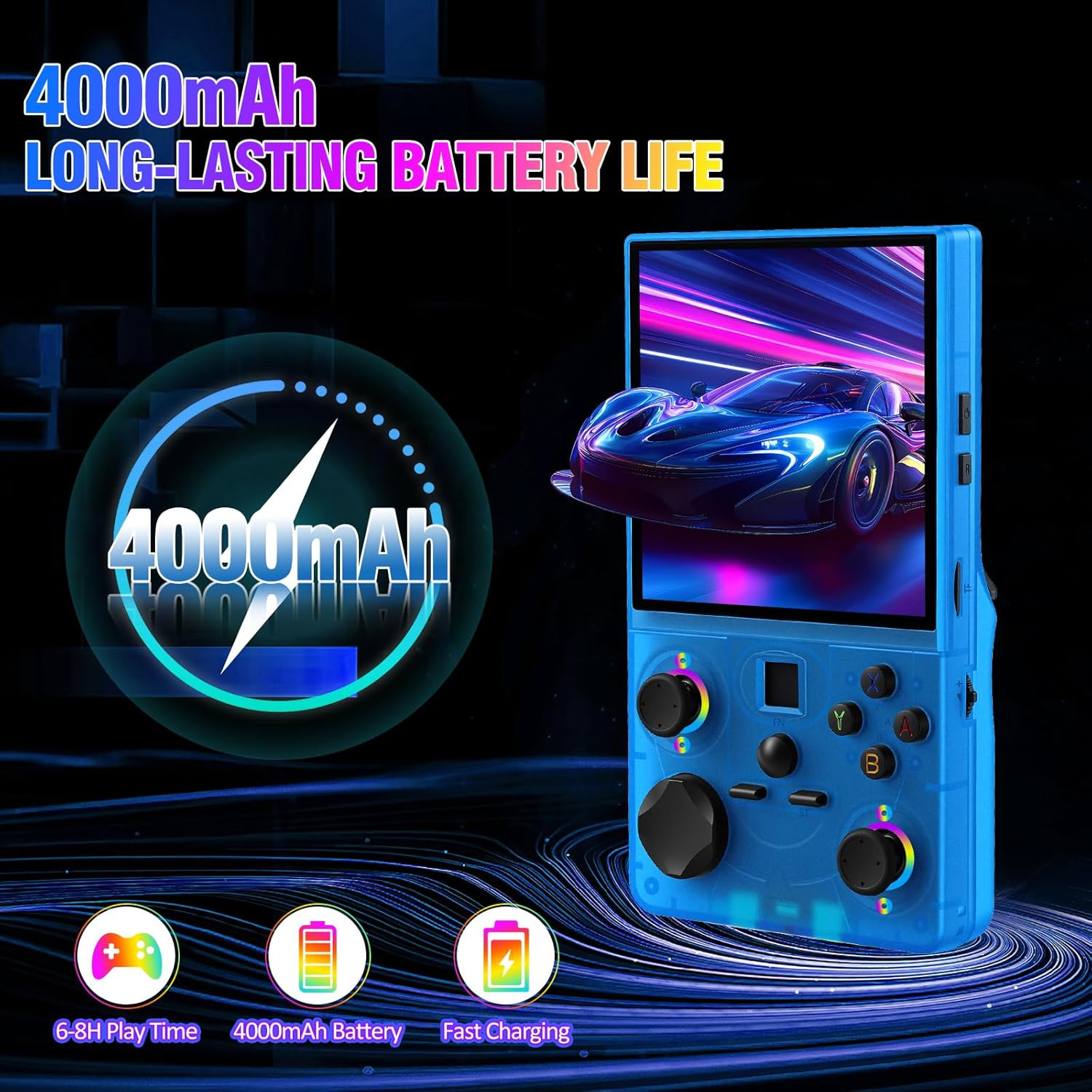DC40V Retro Handheld Game Console – 20,000+ Games, 64GB, Portable Gaming Device