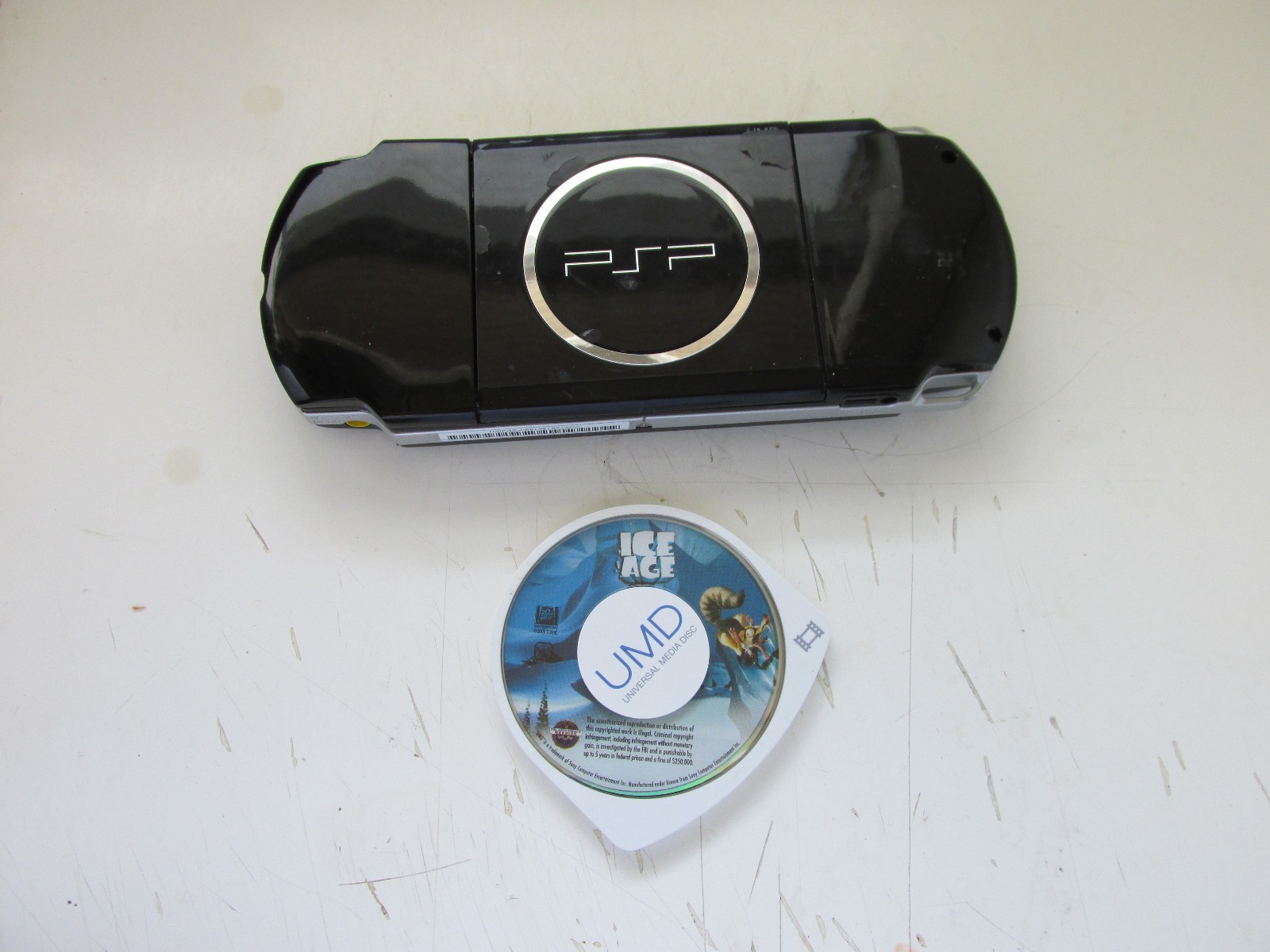 Sony PSP-3001 Handheld Console W/ Charger & 1 Disc Tested Working.
