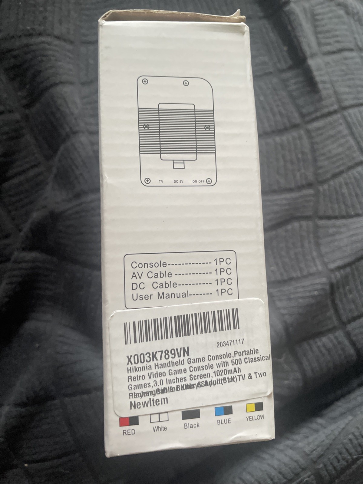 FC Game 3.0″ TFT 8 BIT Classic 500 Games in 1 NIB