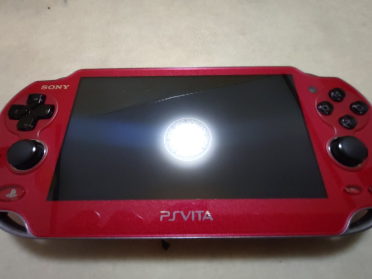 PS Vita Cosmic Red PCH 1000 ZA03 Console w/Charger PSV
