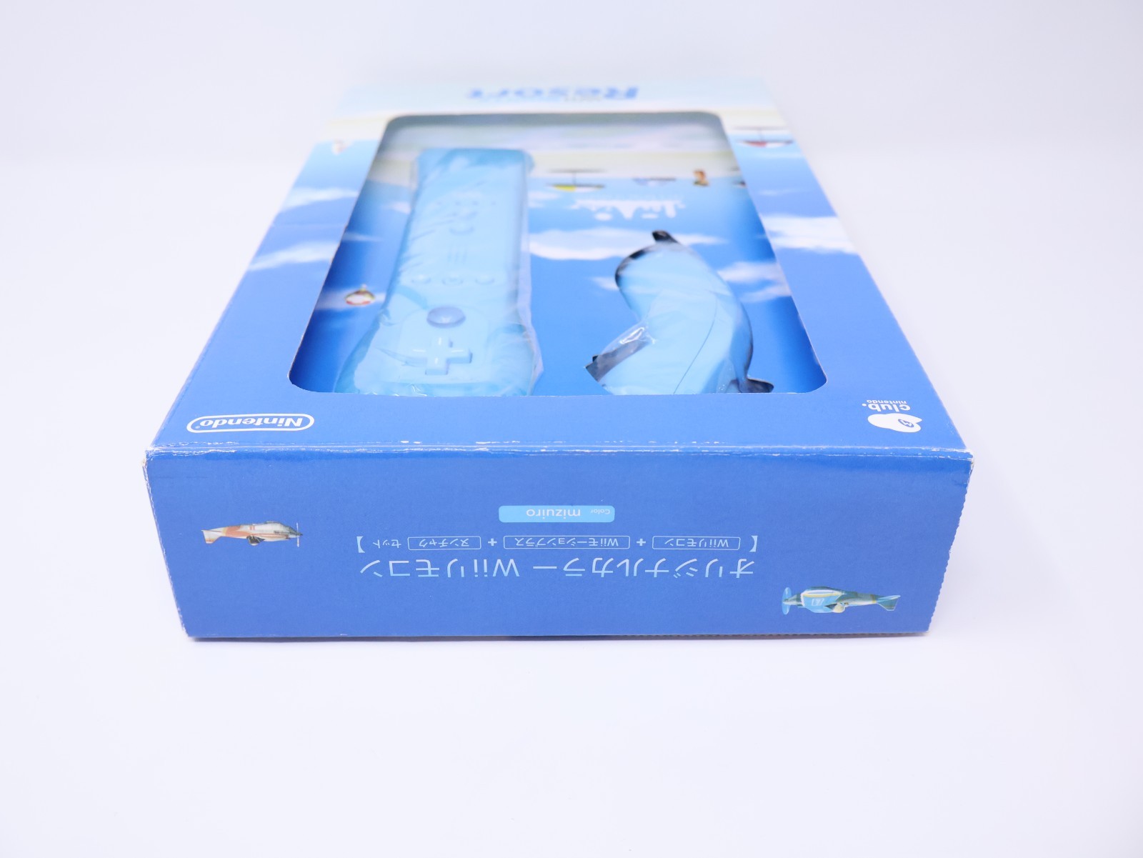 Wii Sports Resort Club Nintendo Blue Wii Remote Plus Nunchuk Set Japan US Ship