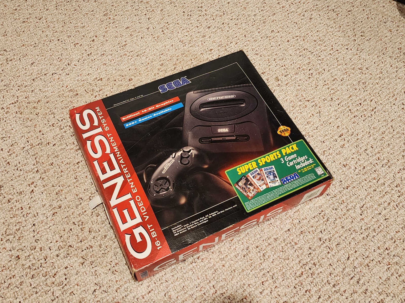 Sega Genesis Model 2 Console Complete CIB Original Box Super Sports Pack HTF!