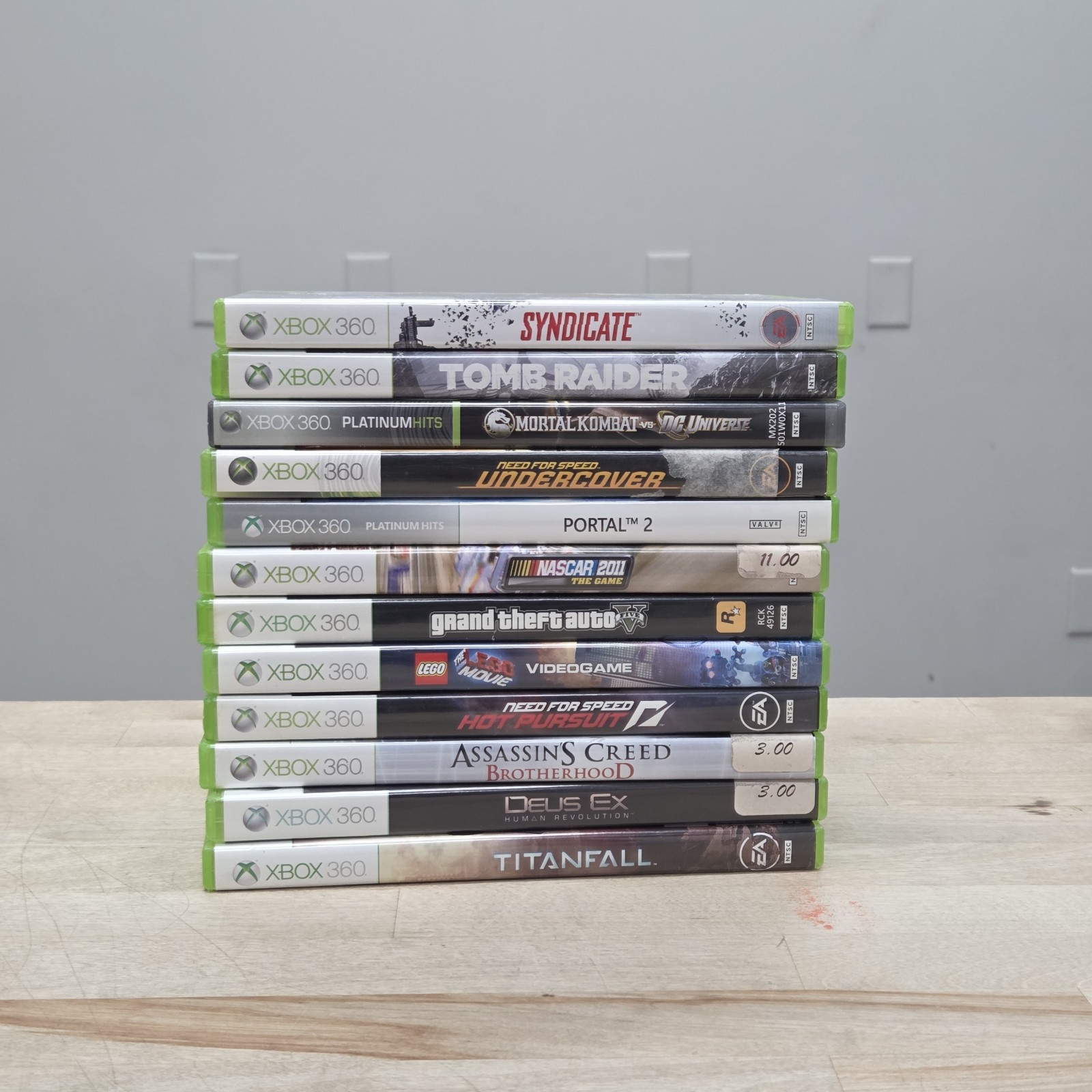 Microsoft Xbox 360 Black Console 120GB Complete W/ 12 Games & New Controller