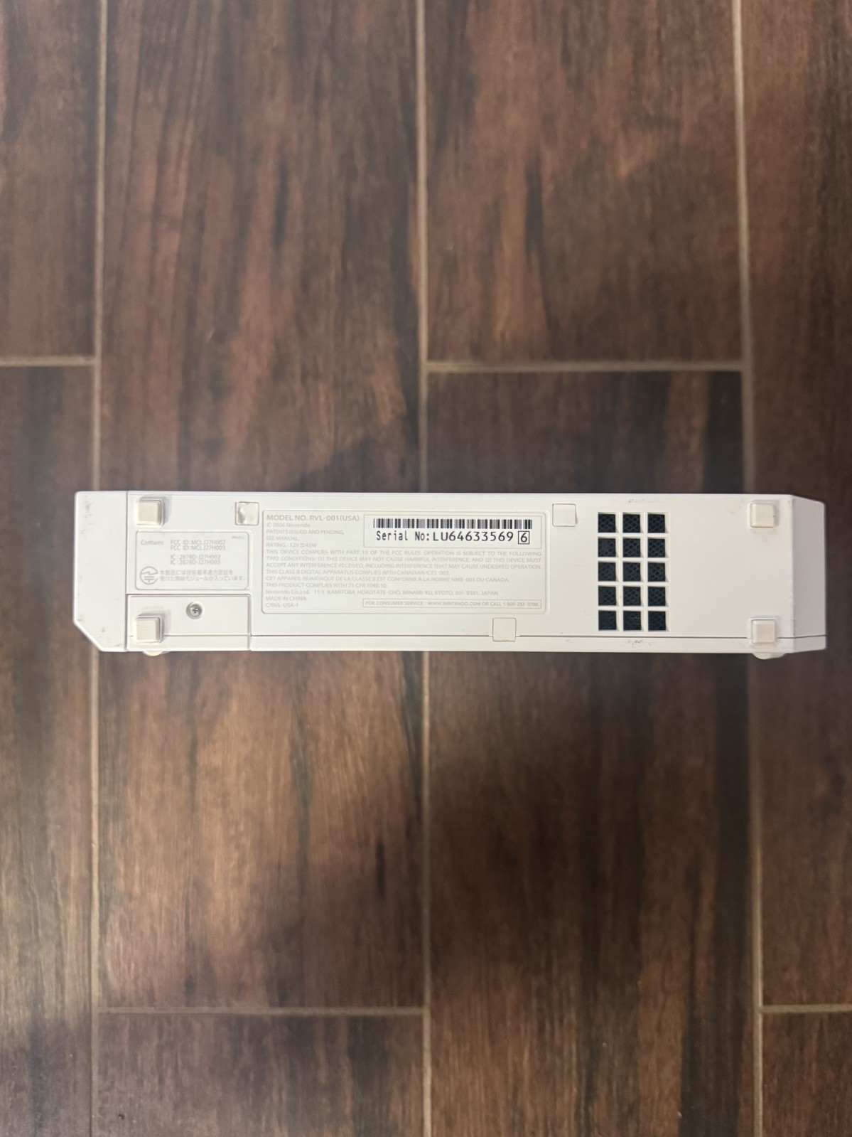 Nintendo Wii Video Game Console ONLY, RVL-001 (USA) White