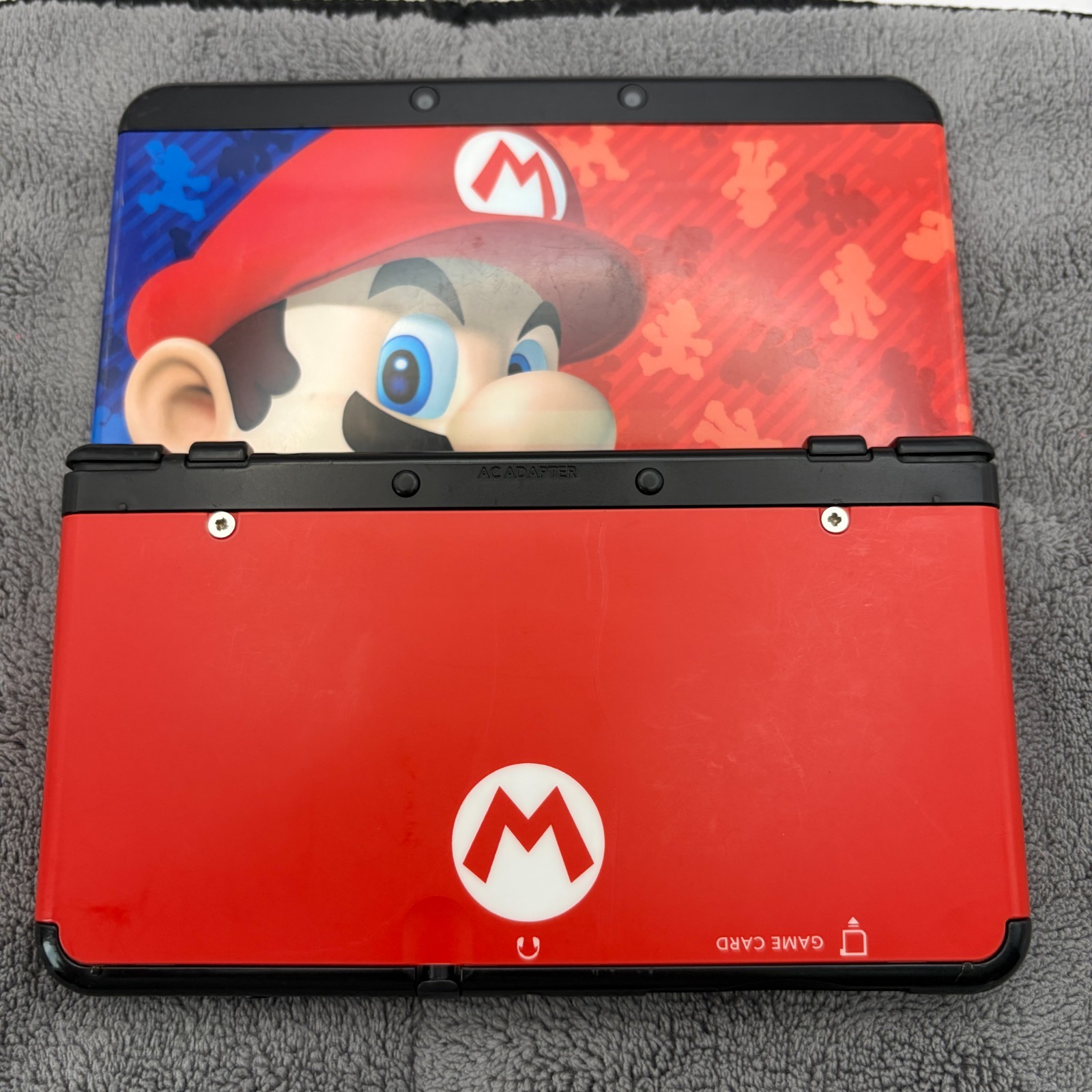 【Excellent5】New Nintendo 3DS Handheld Console Mario Plate KTR 001 From Japan