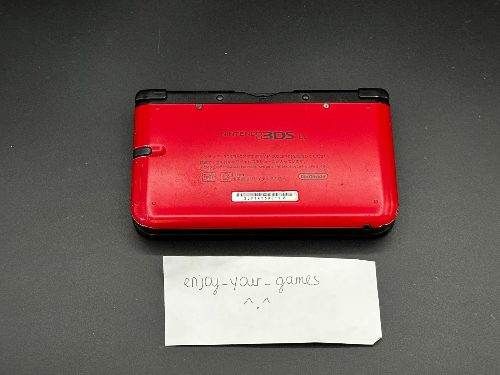 Nintendo 3DS XL LL Red/Black | English | Charger | US Seller – SHIP IN 1-DAY
