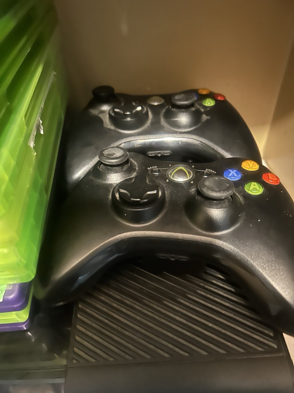 Xbox 360 Lot With 3 Controllers Kinect, Games For part or repair UNTESTED