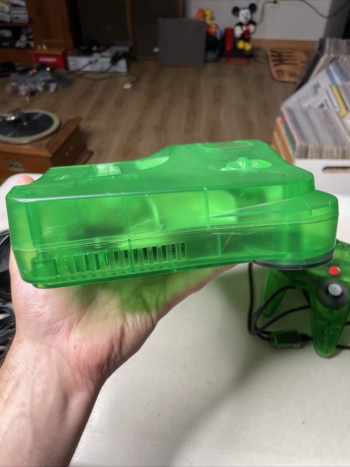 Nintendo 64 Funtatsic Jungle Green Console Tested Working W Controller Expansion