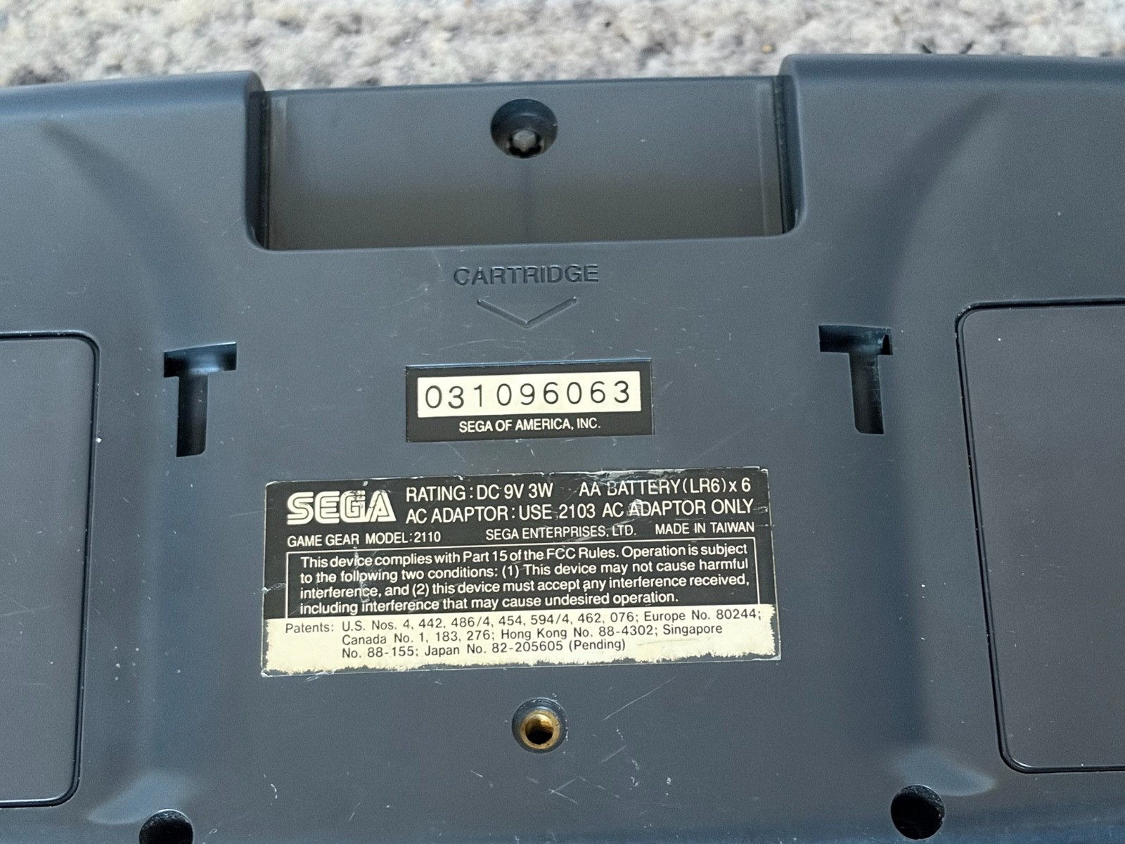 Sega Game Gear Console Rechargeable Battery Pack Carry Case Untested Bundle