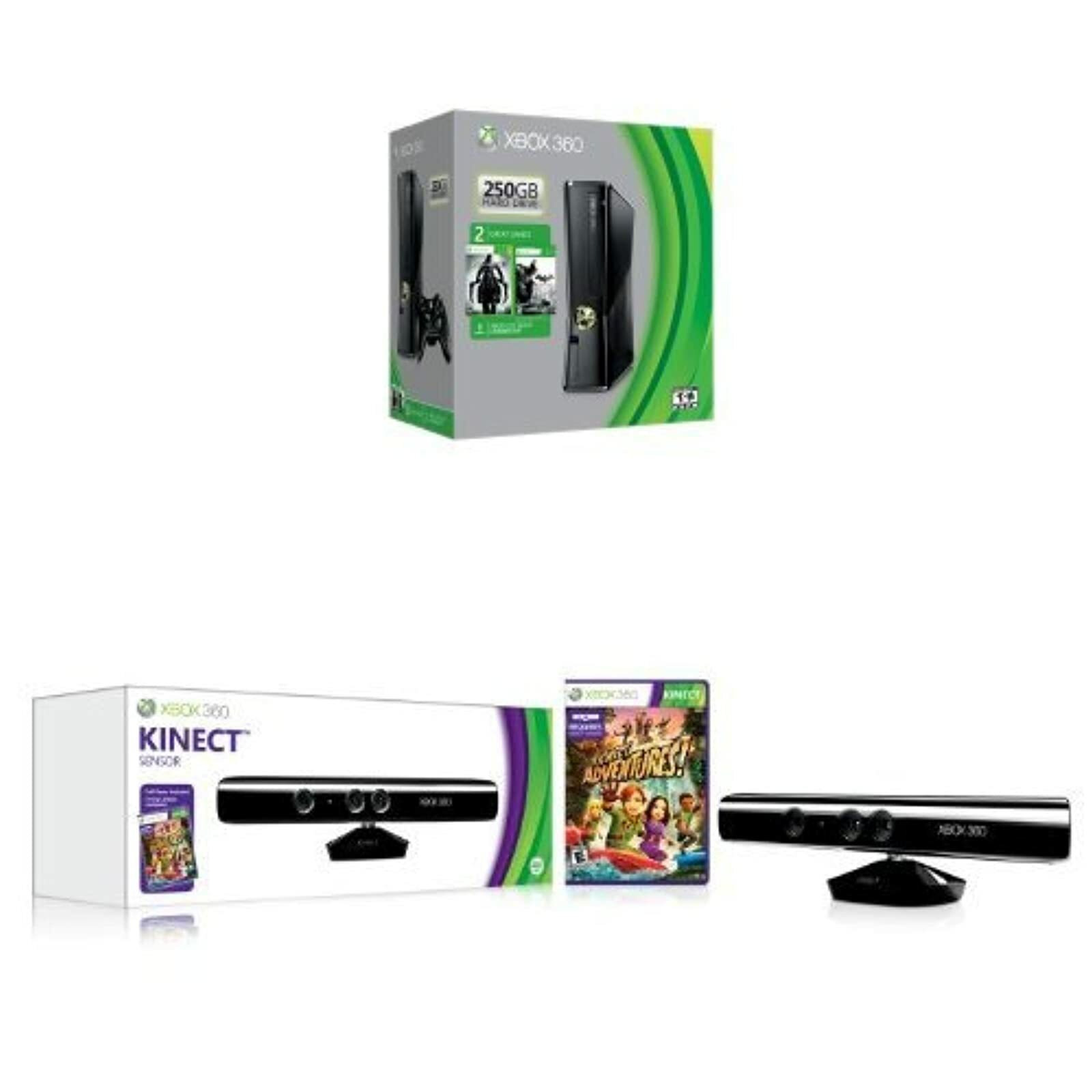 Xbox 360 250GB Spring Value Bundle With Kinect Sensor Very Good 0Z