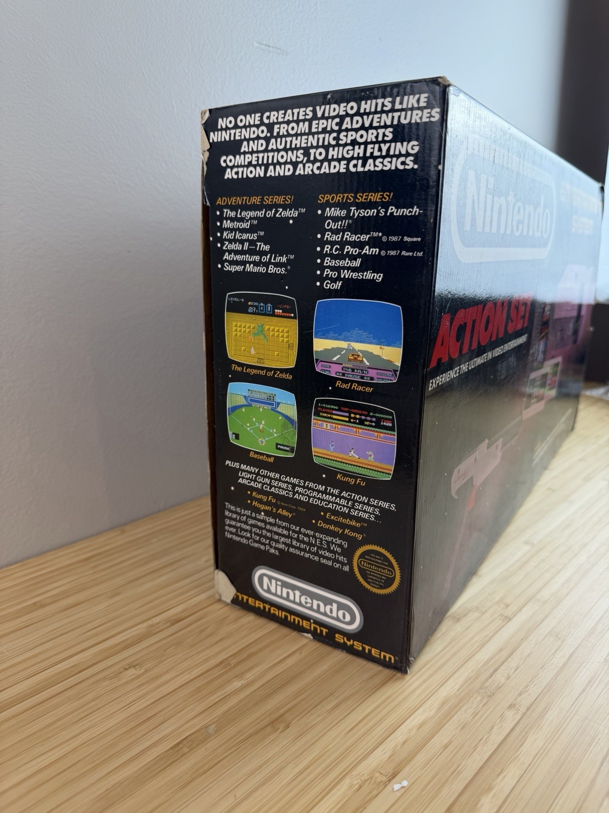 Nintendo Entertainment System Action Set Great Condition CIB