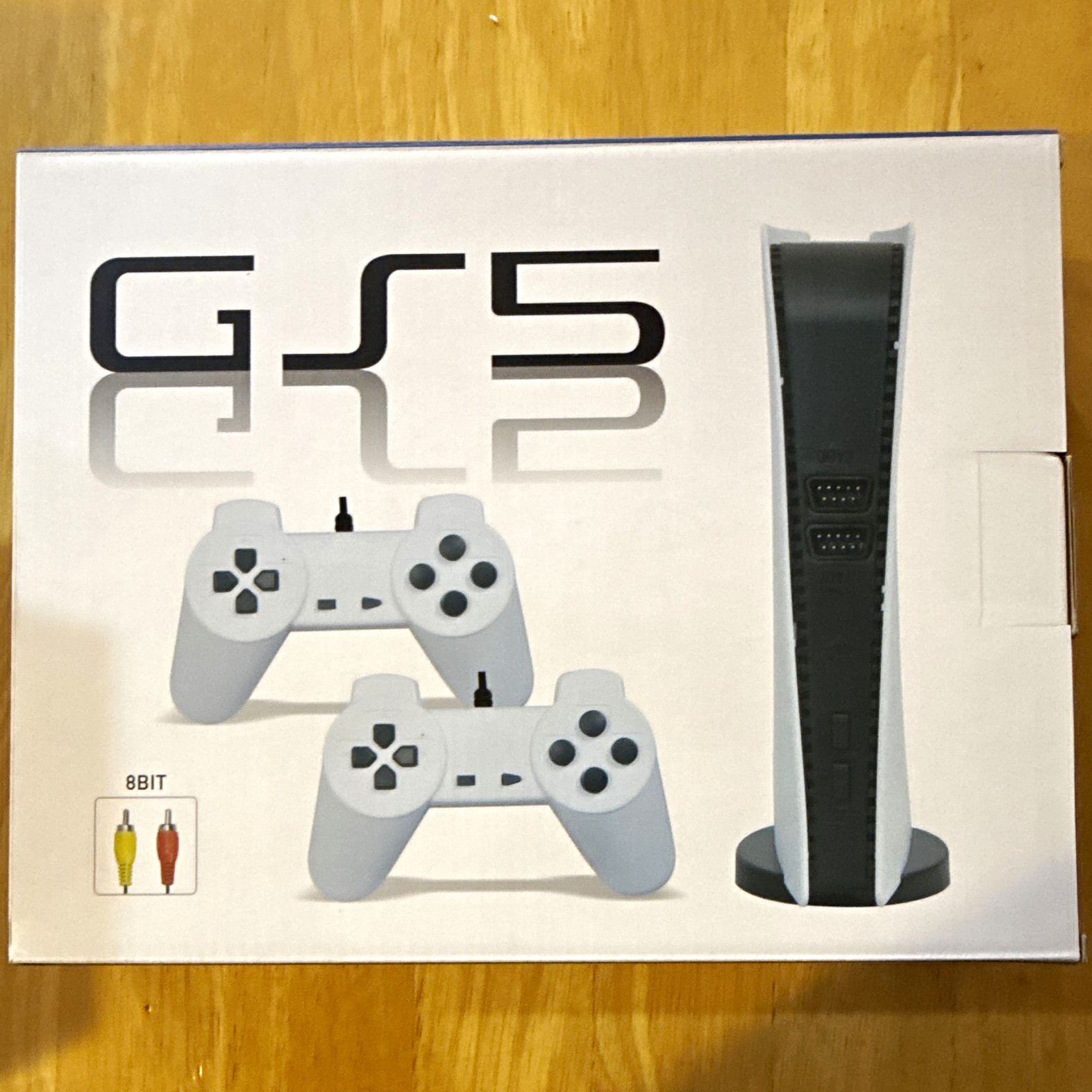 GS5 GameStation 5 Console, 8BIT, Composite RCA AV Out, 2 Controllers