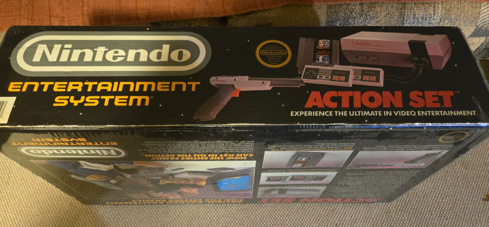 Vintage Nintendo NES Action Set Home Console, Complete In Box + Mario /Duck Hunt