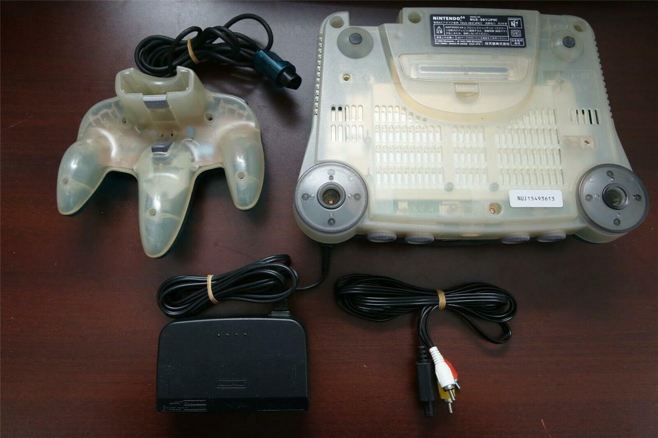 Nintendo 64 Console Clear Red Color Japan N64 system US Seller