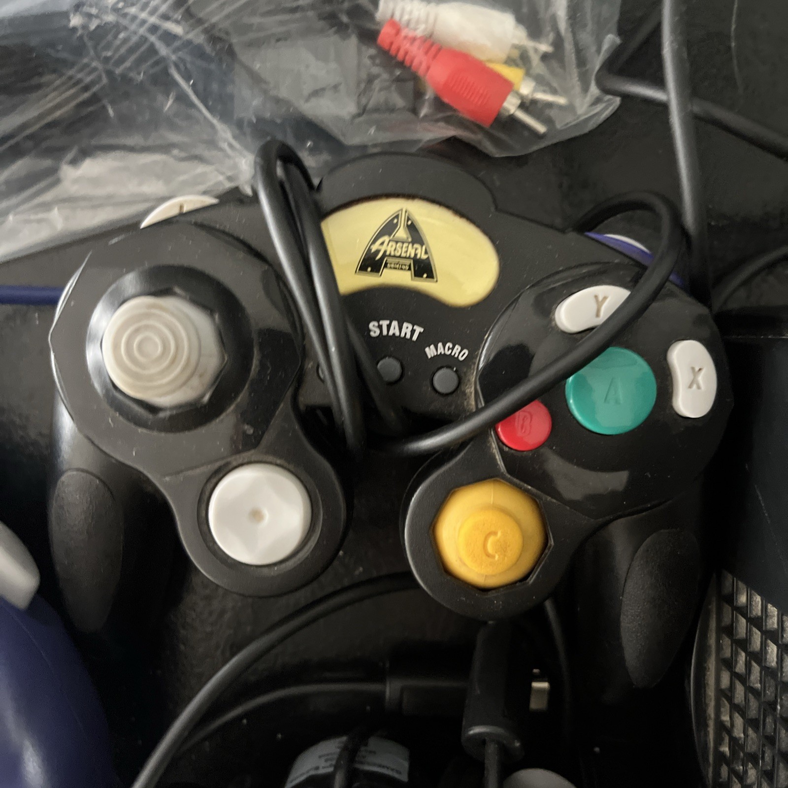 Nintendo GameCube Black Console Bundle 3 Controllers