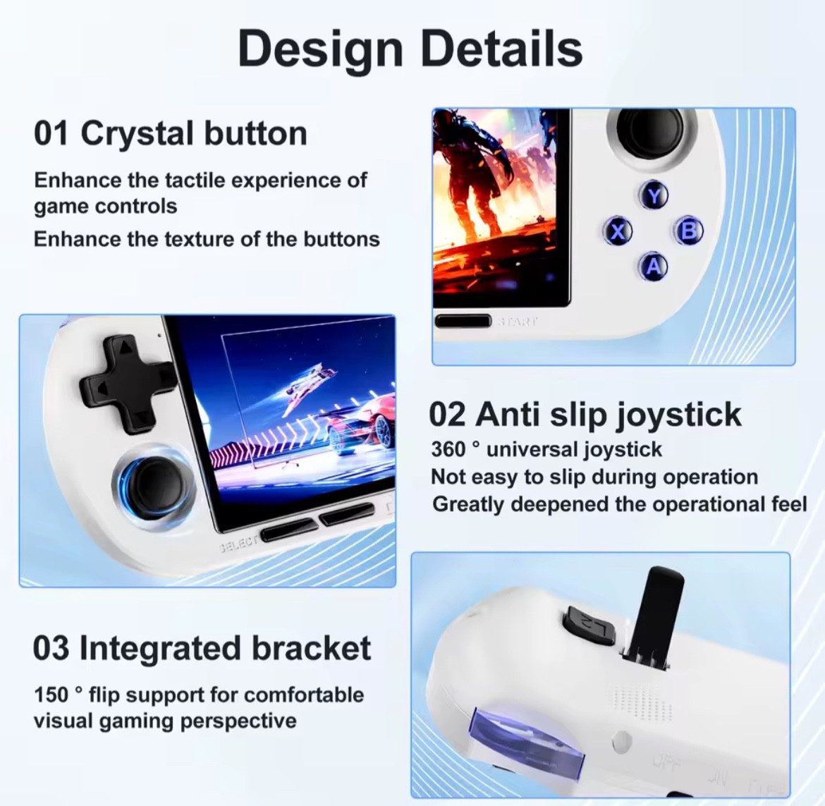 GAMINJA Handheld Console ANS16 4.5-inch IPS Screen RGB Backlight Pre-loaded with