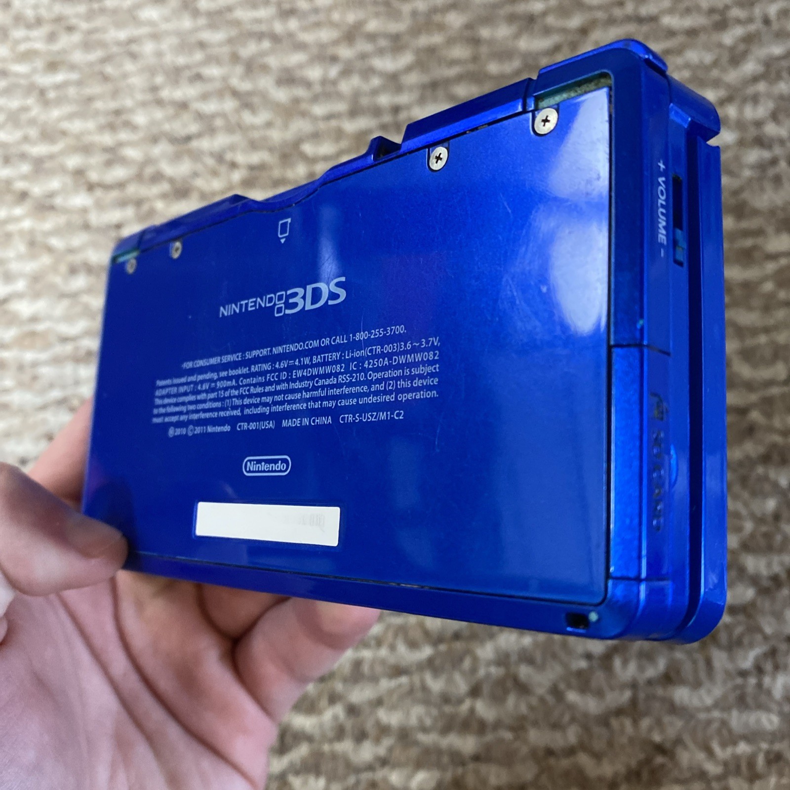 Nintendo 3DS Luigi’s Mansion: Dark Moon Cobalt Blue System w/Charger FREE Ship!
