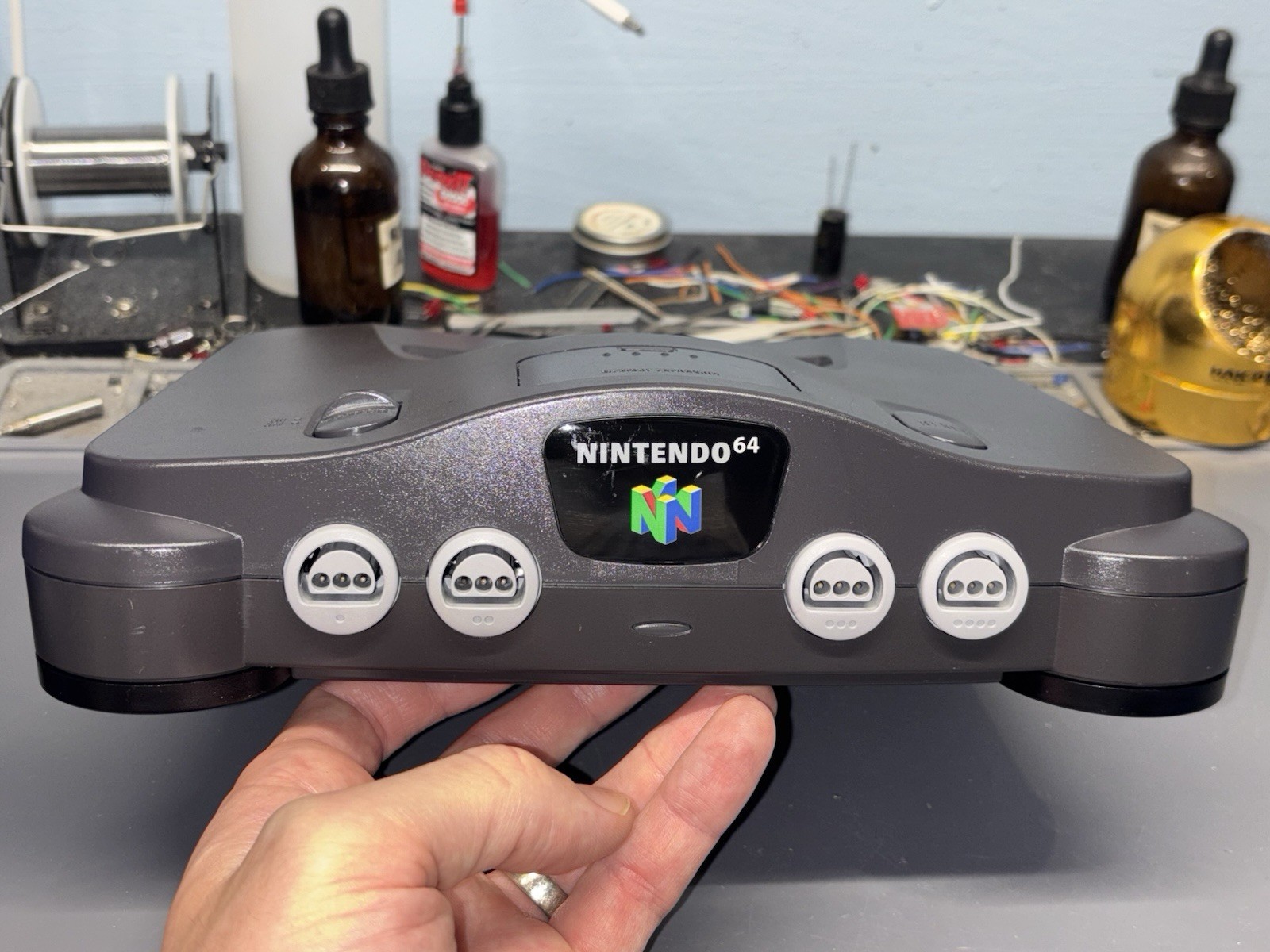 Ultimate N64 RGB Fully Recapped New LED Nintendo 64 Region USA & Japan THS7374
