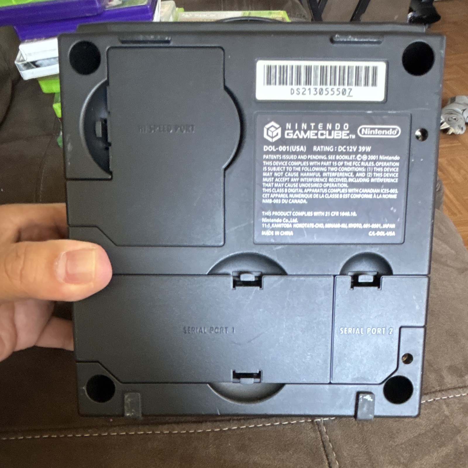 Nintendo GameCube Console Black DOL-001(USA) NTSC-U/C Carrying Handle
