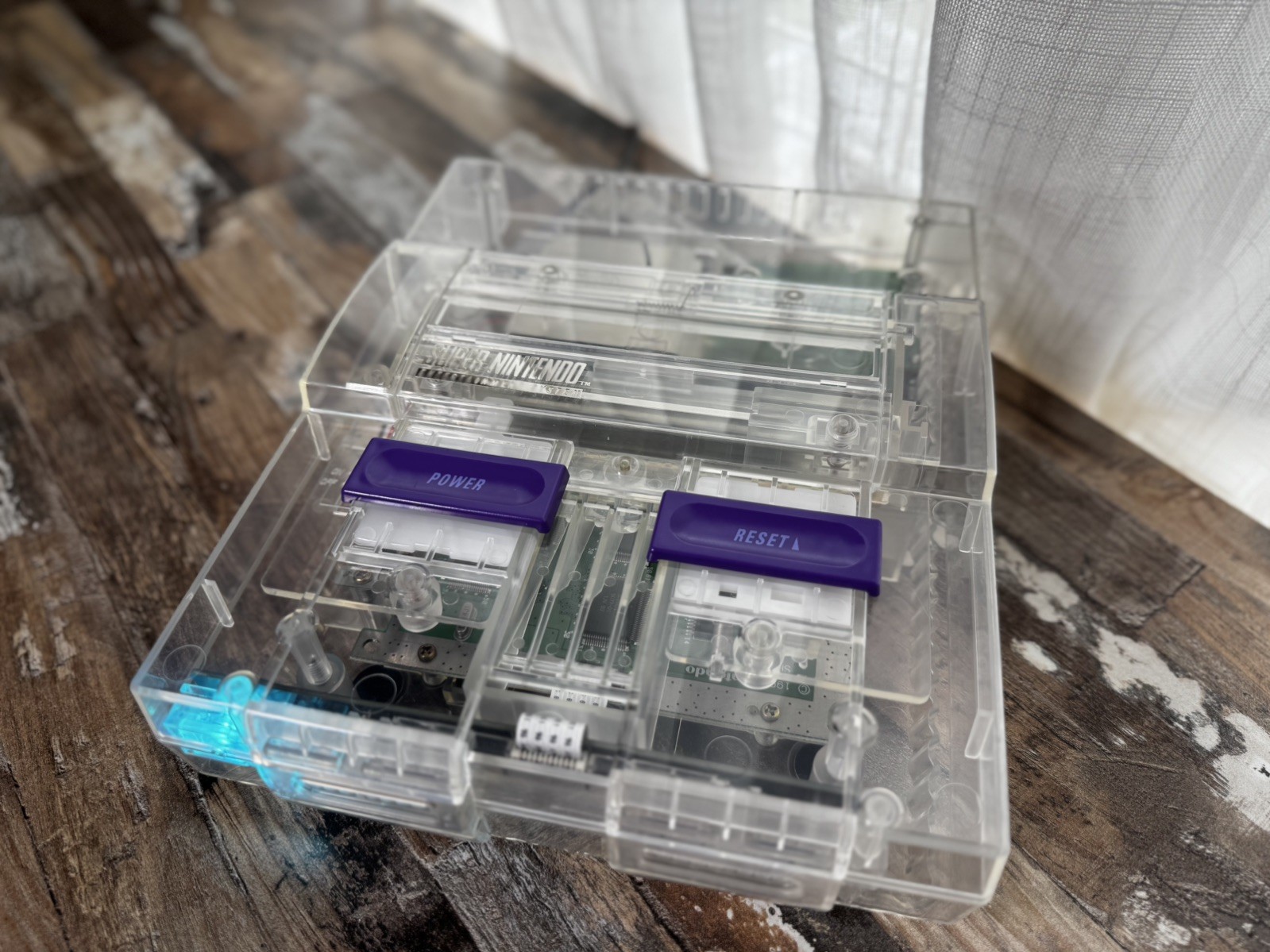 SNES SHVC-01 Voultars Edge Enhancer -Full Recap-New 7805s VR-New Shell Multi LED