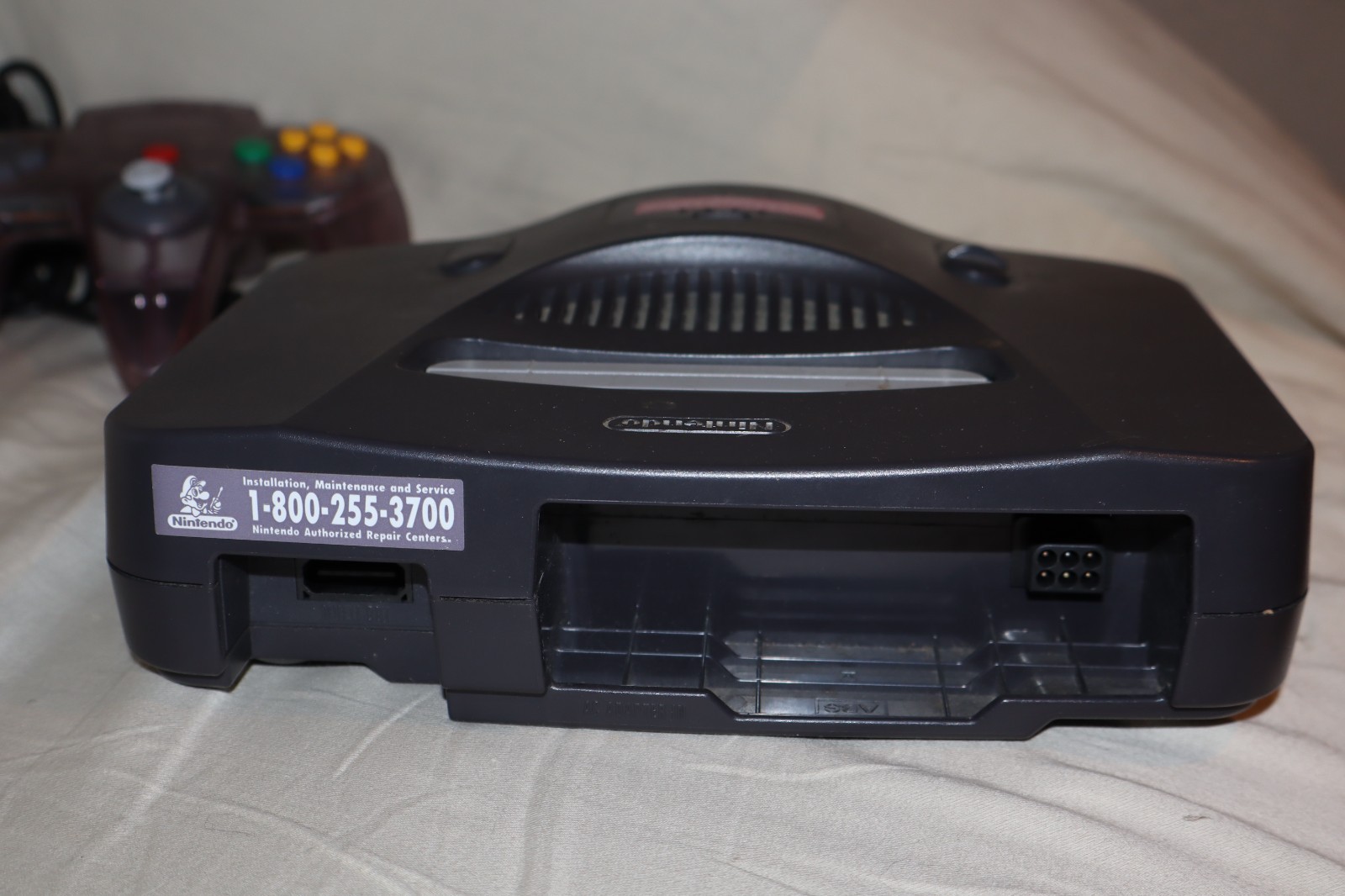 Nintendo 64 N64 Console TESTED WORKING w/ AC Adapter AV wire and Controller