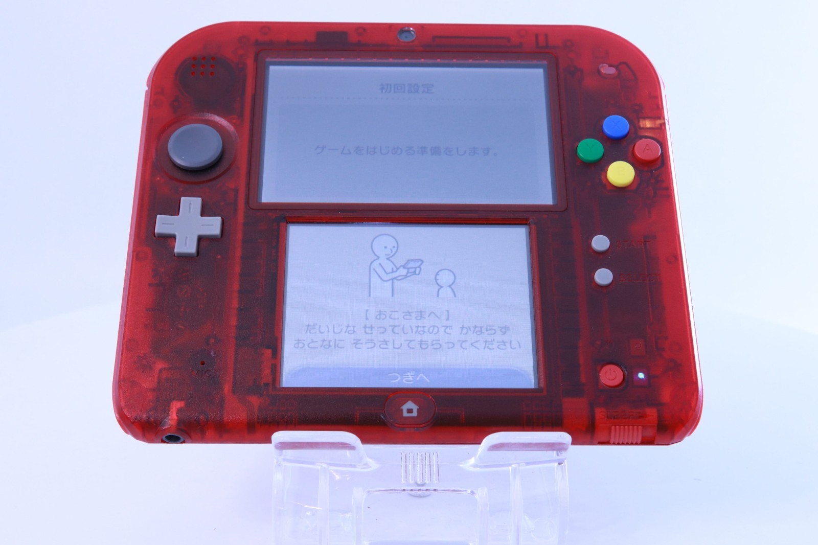 Nintendo 2DS Pokémon Red [Rank:S] W/USB Cable
