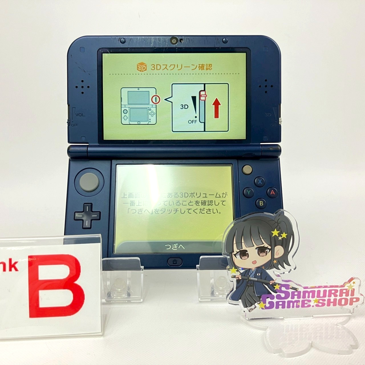 TOP IPS Nintendo new 3DS LL XL Metallic Blue Console Region Japanese Only 726
